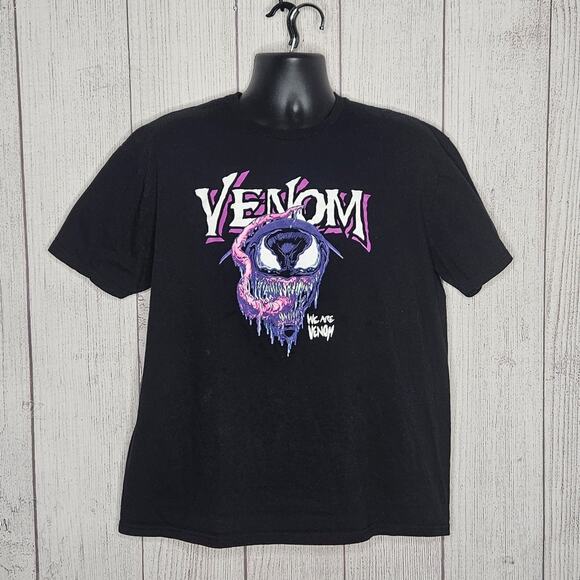Marvel Venom - We Are Venom - 100% Cotton Short Sleeve Black T-Shirt, sz XL - Picture 1 of 4